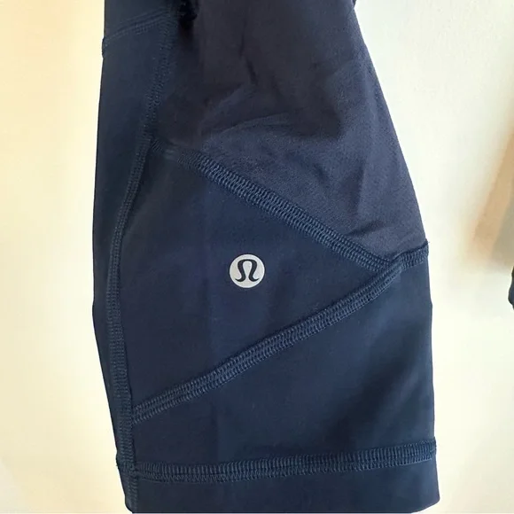 Lululemon Pace Rival Crop Full-On Luxtreme 22" True Navy Size 12 - Picture 7 of 8